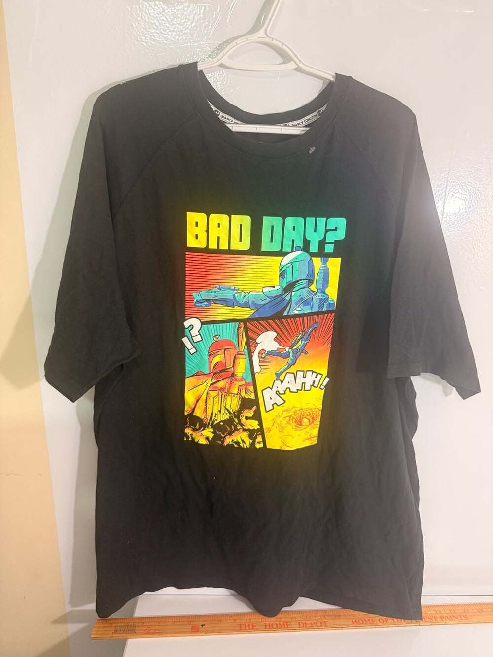 Disney Star Wars Boba Fett Bad Day T-Shirt Size XL Black